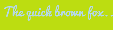 Image with Font Color B4D8E7 and Background Color BCDD11